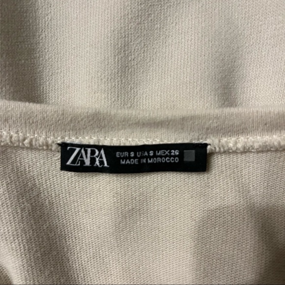 ZARA Black & White Long Sleeve Dress - Picture 2 of 3